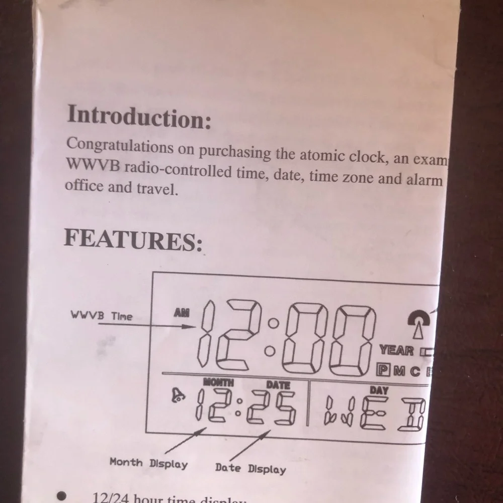 Restoration Hardware Vintage Atomic clock.